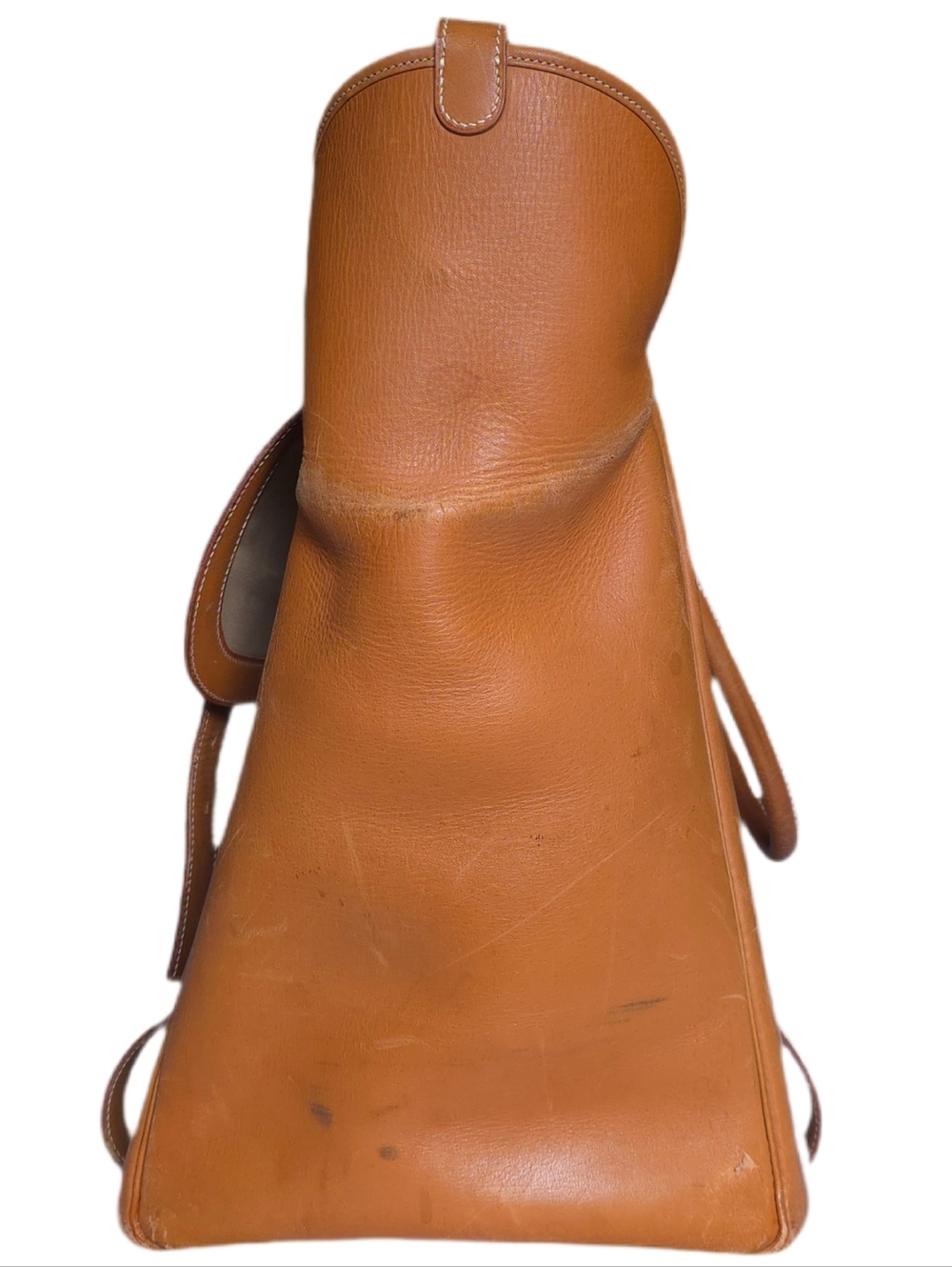 Hermès Drag Beige Canvas and Tan Leather Travel Bag - Picture 11 of 16
